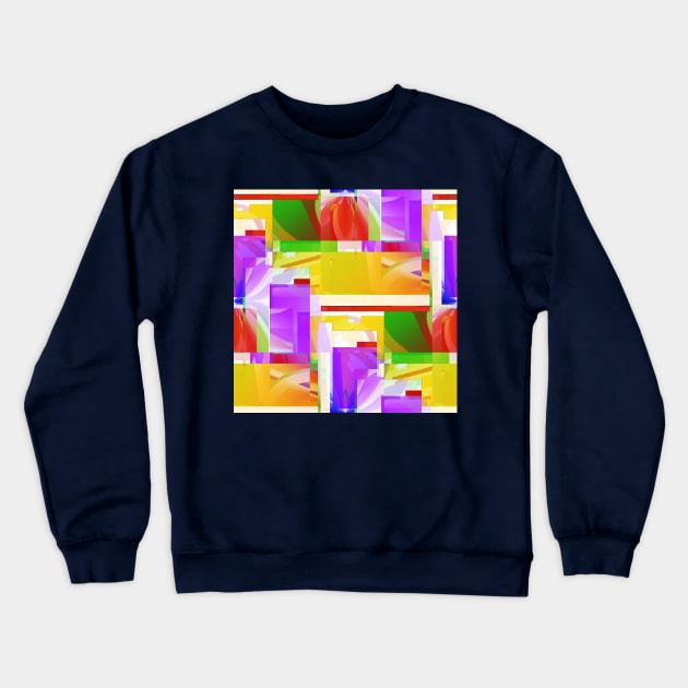 Warm and colorful, with tulips Crewneck Sweatshirt by TiiaVissak